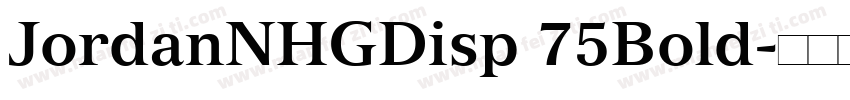 JordanNHGDisp 75Bold字体转换